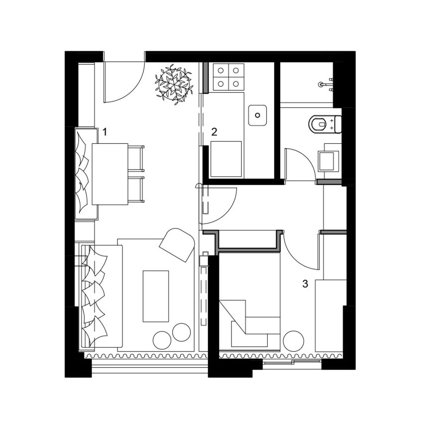 Sa�o Francisco Apartment by Leandro Garcia